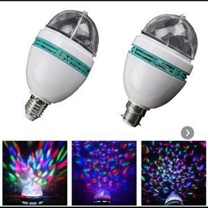 LED Rotating Color Light Bulb